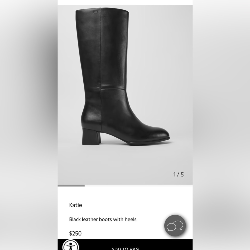 Camper Katie knee high leather boots 37